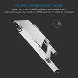 Konesky Height Adjustable Folding Aluminum Portable Laptop Desk & Standing Table