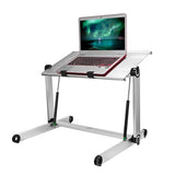 Konesky Height Adjustable Folding Aluminum Portable Laptop Desk & Standing Table