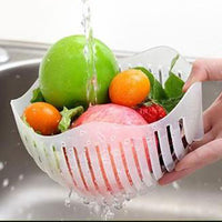 2-in-1 60 Second Salad Cutter Bowl and Colander