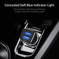 Essager 2.4A Dual USB Car Charger For iPhone Xiaomi mi 9 Samsung S10 Car USB Charger Adapter Car Charging Mobile Phone Charger
