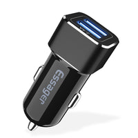 Essager 2.4A Dual USB Car Charger For iPhone Xiaomi mi 9 Samsung S10 Car USB Charger Adapter Car Charging Mobile Phone Charger