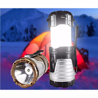 Retractable Tent USB Solar Camping LED Lantern & Flashlight