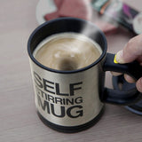 Double Insulated Self Stirring Coffee Cup Mugs 400ml