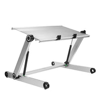 Konesky Height Adjustable Folding Aluminum Portable Laptop Desk & Standing Table