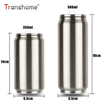Transhome Thermo Insulated Stainless Steel Coffee Travel Can 500ml