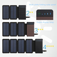 Foldable Solar Panel (8W) & Power Bank (20000 mAH) Travel Charging Pack