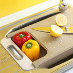 Over the Sink Retractable Cutting Board & Collander